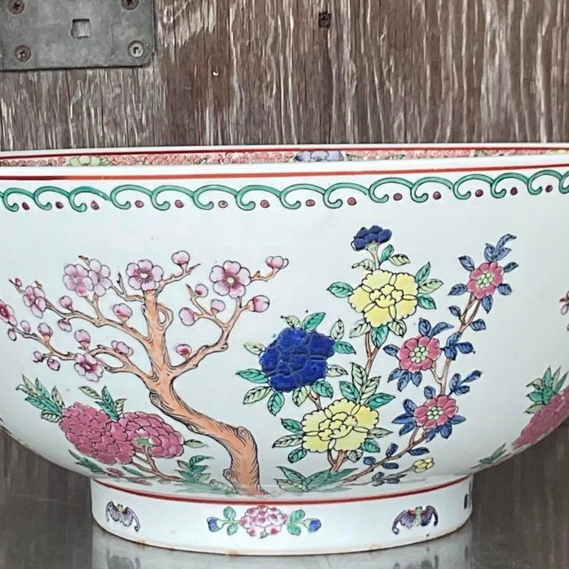 Vintage Monumental Boho Asian Bowl For Sale - Image 12 of 13