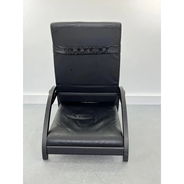 Sinus Lying Leather Black Chair from Westnofa, 1970s For Sale - Image 5 of 12