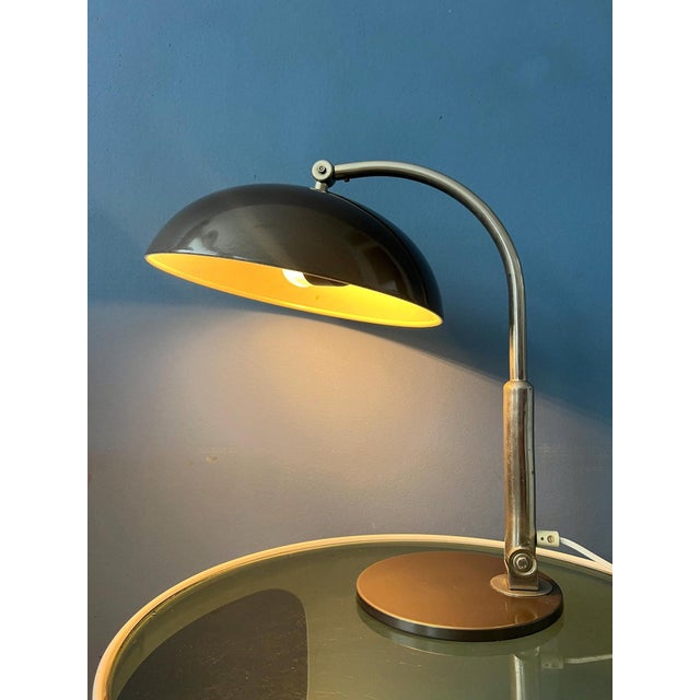 Bauhaus Vintage Black Hala Busquet 144 Desk Lamp by Herman Busquet For Sale - Image 3 of 11