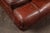 Pair of Mid 20th Century Italian-Inspired Leather Lounge Chairs in Red For Sale - Image 15 of 16