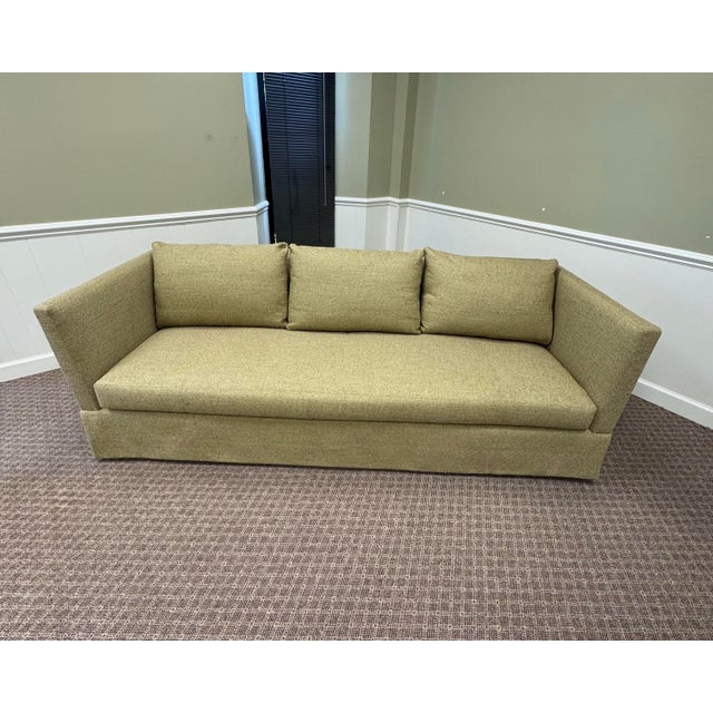Lee Industries Lee Industries 3381-03 Bench Seat Sofa in Decker Sage For Sale - Image 4 of 11