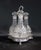 Cut Glass and Silver-Plated Decanter with Tantalus, Set of 3 For Sale - Image 4 of 13