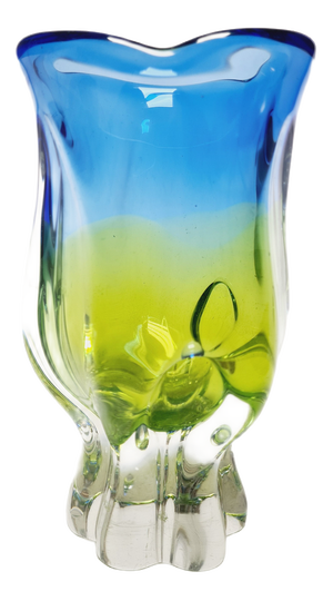 Vase by J. Hospodka for Chribska Glassworks, Czechoslovakia, 1960s