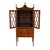 Late 19th Century Flame Mahogany Secretary Desk Bookcase, Antique Drop Front Desk For Sale - Image 13 of 18