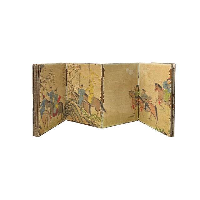 Chinese Vintage Chinese Ancient Story Graphic Album Book Display Art Jk302s For Sale - Image 3 of 7
