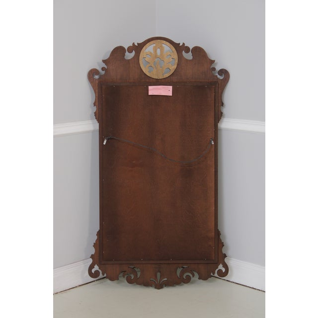 Henkel Harris Model H-35 Chippendale Mahogany Mirror For Sale - Image 12 of 14