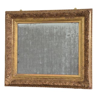 French Gilded Wall Mirror with Foxed Glass, 1870 For Sale