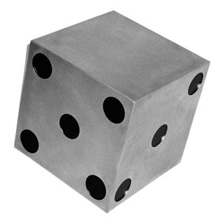 Alea Decorative Small Object 1 in Brushed Stainless Steel by Valeria Vasi For Sale