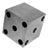 Alea Decorative Small Object 1 in Brushed Stainless Steel by Valeria Vasi For Sale