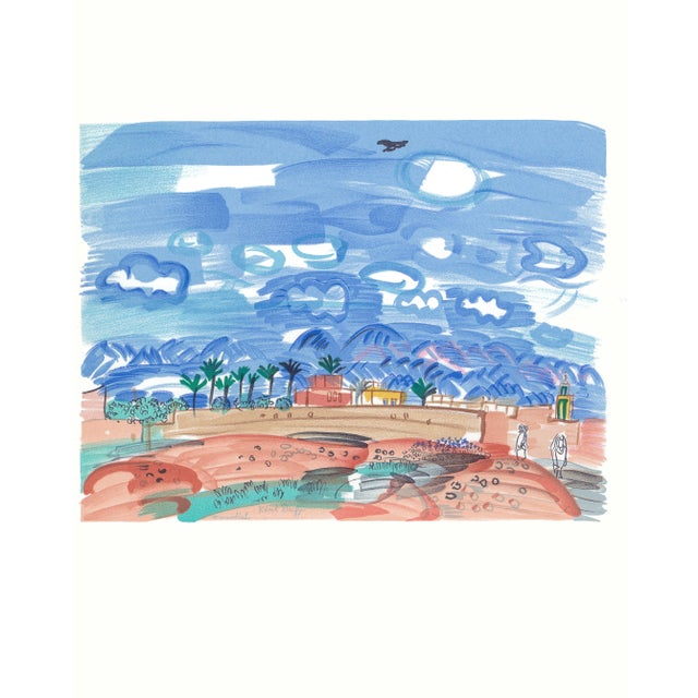 1965 Lithograph After Raoul Dufy's "Au Maroc" (Morocco) For Sale