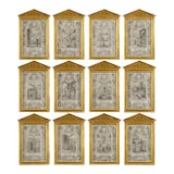 Set of Twelve 17th Century French Engravings After L. Gaultier (C. 1561-1641) For Sale