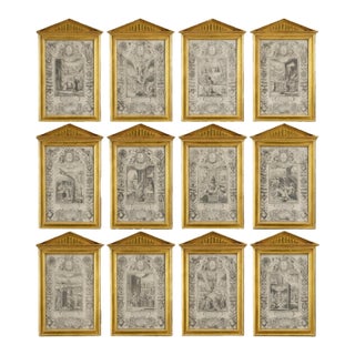 Set of Twelve 17th Century French Engravings After L. Gaultier (C. 1561-1641) For Sale