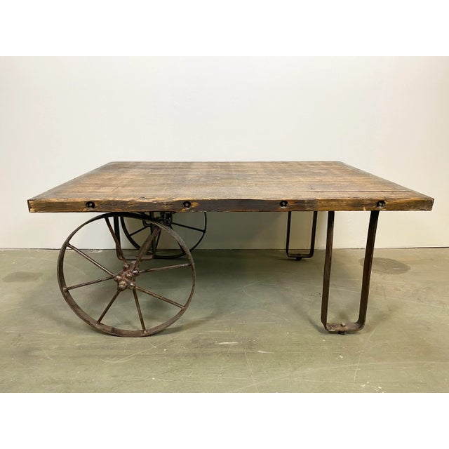Industrial Coffee Table, 1950s For Sale - Image 11 of 11