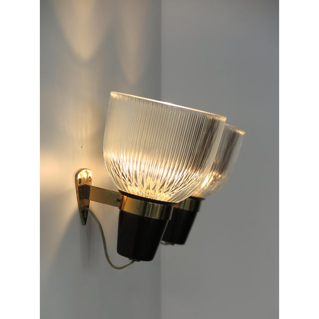 Midcentury modern design sconces wall lights, model LP5, designed by Ignazio Gardella and produced by Azucena from 1960s...