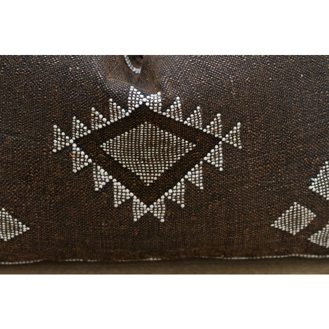 Sable Medina Silk Rug Lumbar Pillow For Sale In Los Angeles - Image 6 of 8