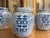 Mid 20th Century Mid-Century Chinese Blue & White Double Happiness Pottery Ginger Jars - S/3 For Sale - Image 5 of 6