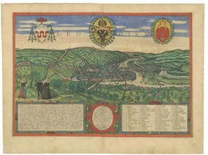 Braun & Hogenberg, Luik in Belgium, 1575, Paper