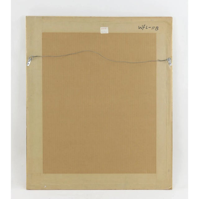 Vintage Hand-Painted Plant Specimen Watercolor Tulip Specimen (With Frame). Signed in the Lower Right Corner For Sale - Image 9 of 11