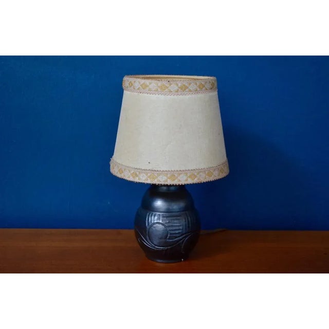 Art Deco Ceramic Lamp, 1930s, Set of 2 For Sale - Image 12 of 12