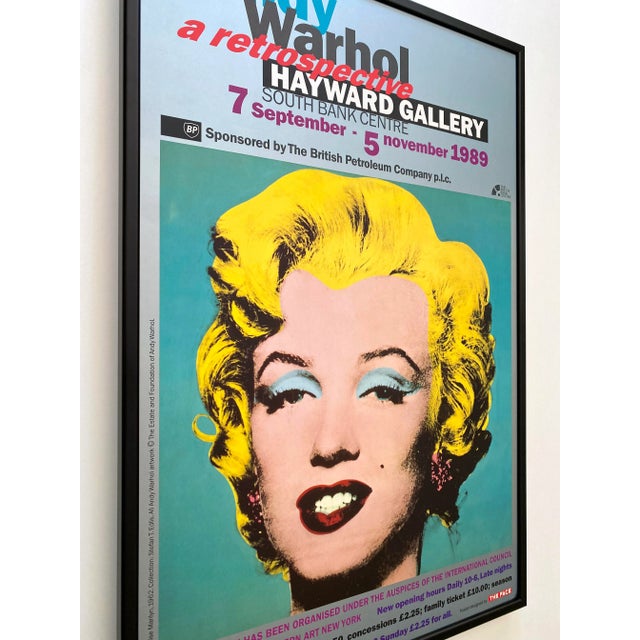 【貴重】Andy Warhol 1989 originalポスター Andy Warhol Exhibition Poster: A Retrospective (Original