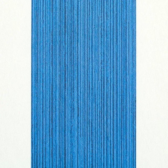 Transitional Schumacher Edwin Stripe Wide Wallpaper in Navy For Sale - Image 3 of 3