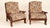 Vintage Lounge Chairs in Wood and Floral Fabric, 1970s, Set of 2 For Sale - Image 3 of 11