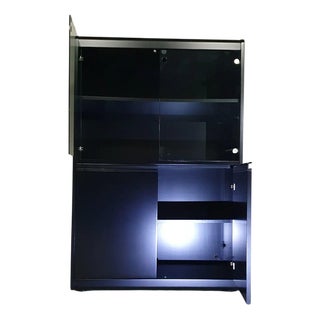 Glass Model Linearsystem Display Cabinet by Rodolfo Bonetto for Bellato Italy, 1960s For Sale