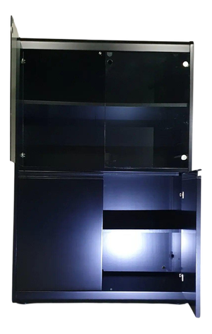 Glass Model Linearsystem Display Cabinet by Rodolfo Bonetto for Bellato Italy, 1960s