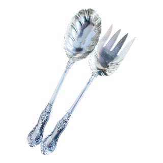 Antique Silver Plated Tiffany & Co Serving Utensils - a Pair For Sale