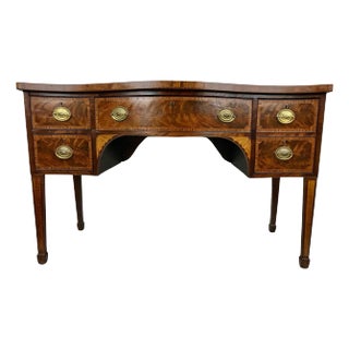 Diminutive George III Hepplewhite Inlay Serpentine Sideboard For Sale