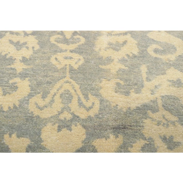 2000 - 2009 Vintage Modern Ikat Rug - 08'00 X 10'02 For Sale - Image 5 of 10
