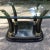 Mid 20th Century Mid 20th Century Postmodern Faux Elephant Tusk Glass Top Coffee Table in Black Lacquer Manner of Henredon For Sale - Image 5 of 13