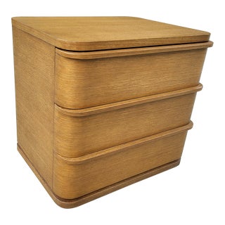 Restoration Hardware Ligne Closed 3-Drawer Nightstand For Sale