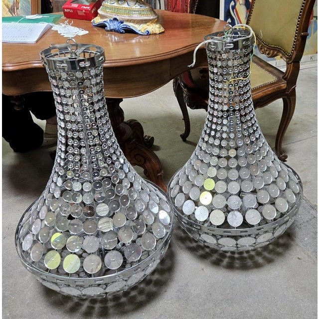 1950s Hot Air Balloon Chandeliers, Set of 2 For Sale - Image 5 of 8