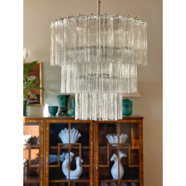 Early 21st Century Italian Mid-Century Style Murano Chandelier For Sale - Image 5 of 5