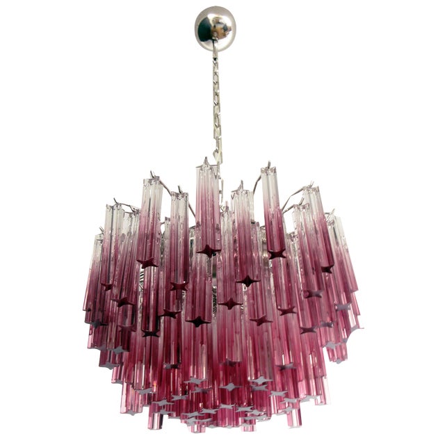 Vintage Murano Glass Chandelier, 1990s For Sale