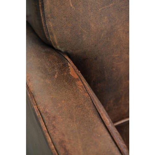 Sheepskin Armchair with Piping For Sale - Image 10 of 18