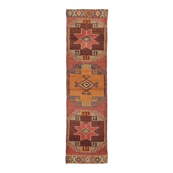 Red Bohemian Runner Rug For Sale