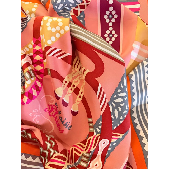 Hermès Fantaisie D’etriers Silk Scarf 2022 Designed by Jamin Virginie For Sale - Image 10 of 12