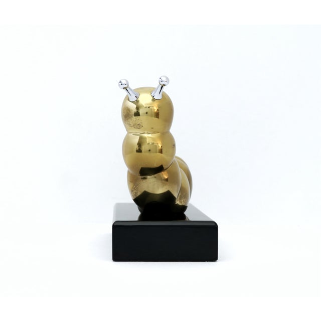 Metal 1982 Brass Caterpillar Figurine by Lou Ehrlich Inc. For Sale - Image 7 of 12