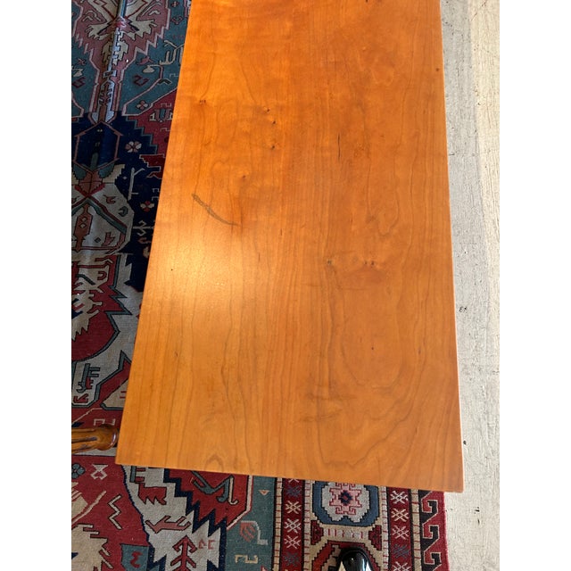 2000 - 2009 Hand Crafted Cherry Bench by Maine Master Woodworker For Sale - Image 5 of 15
