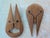 Wood 1970s Vintage Mid-Century Modern Abstract Teak Wood Wall Masks - A Pair For Sale - Image 7 of 12
