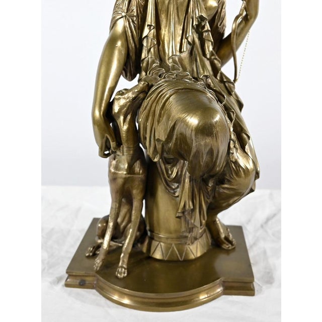 Peiffer, Diana the Hunter, Late 19th Century, Bronze For Sale - Image 10 of 18