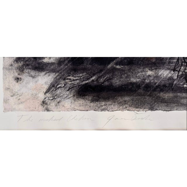 Paper 1990s "The Naked Chicken" by James Drake (1946): Allegorical Intensity in Charcoal For Sale - Image 7 of 9
