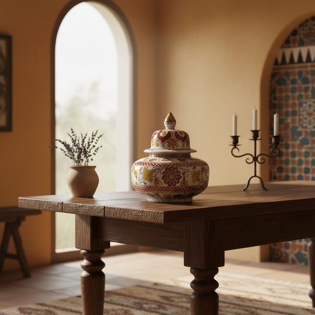 Golden Hour in Clay ☀️ This Handmade Ceramic Ginger Jar captures the warmth of the golden hour. With its $209 price point,...