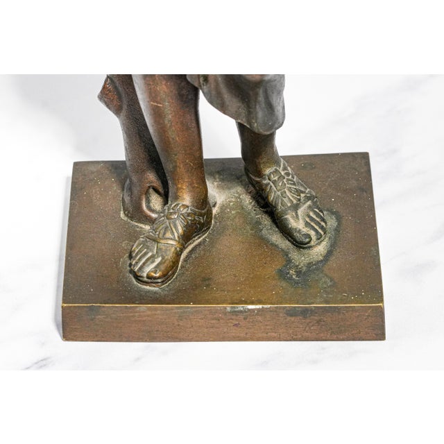 Metal Wonderful High Quality Large Antique Victorian Bronze Statue Sculpture Diana of Gabii Neoclassical Woman Grand Tour For Sale - Image 7 of 17