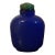 Art Deco Chinese Bright Blue Peking Glass Snuff Bottle For Sale