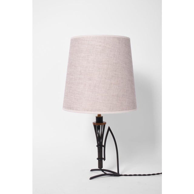 Iron and Copper Lamps, 1940s, Set of 2 For Sale - Image 3 of 5