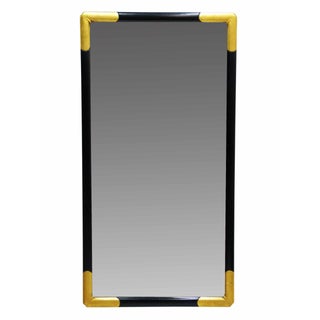 Milch & Son Vintage Black & Gilt Mirror For Sale