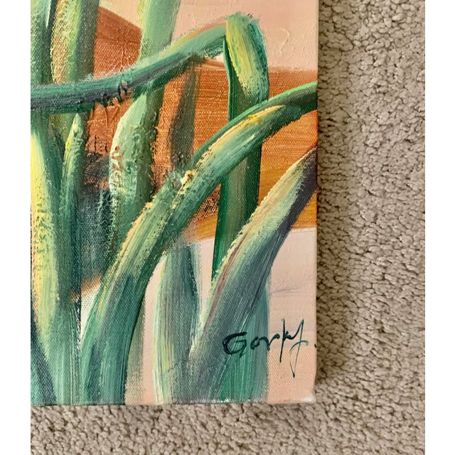 Contemporary “ Waiting ” Abstract Contemporary Acrylic Painting, Signed Original For Sale - Image 3 of 5